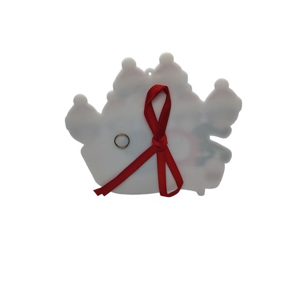 2020 Pandemic Family with Mask Christmas Ornament 2020 Family of 7 - Picture 2 of 2